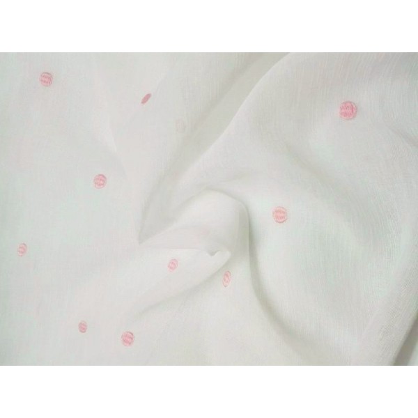 Visillo plumeti  topitos ROSAS