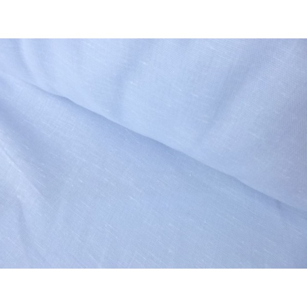 Visillo liso AZUL BEBE bajo vainica