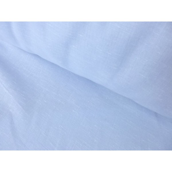 Visillo liso AZUL BEBE bajo vainica