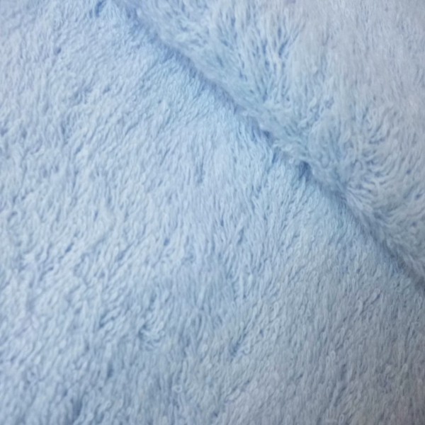 Felpa rizo AZUL CLARO 100% ALGODÓN Excelente Calidad