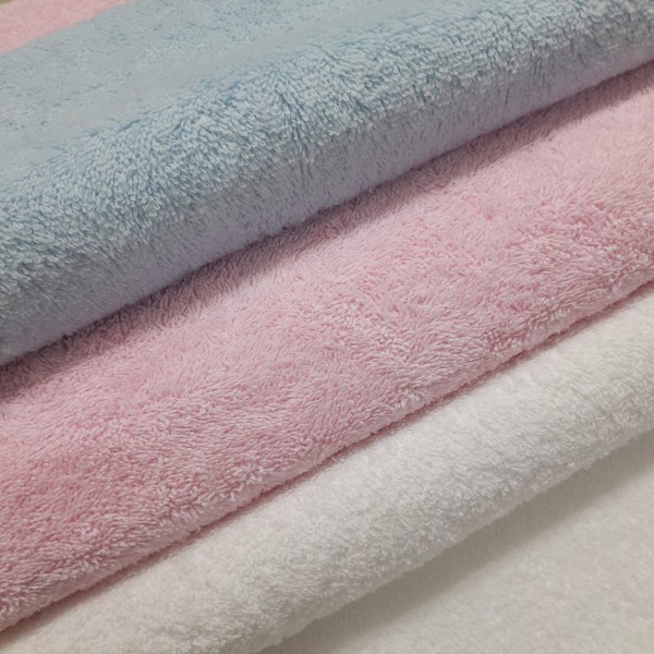 Felpa rizo AZUL CLARO 100% ALGODÓN Excelente Calidad