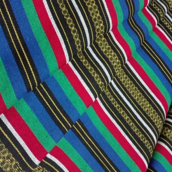 Alpujarreña de rayas  VERDES Y ROJOS ancho 150