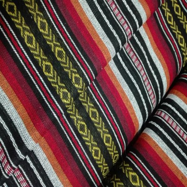 Alpujarreña de rayas tonos ROJOS ancho 150 2