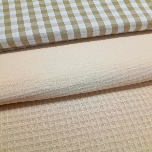 BAMBULA WAFFLE CUADROS  TAUPE