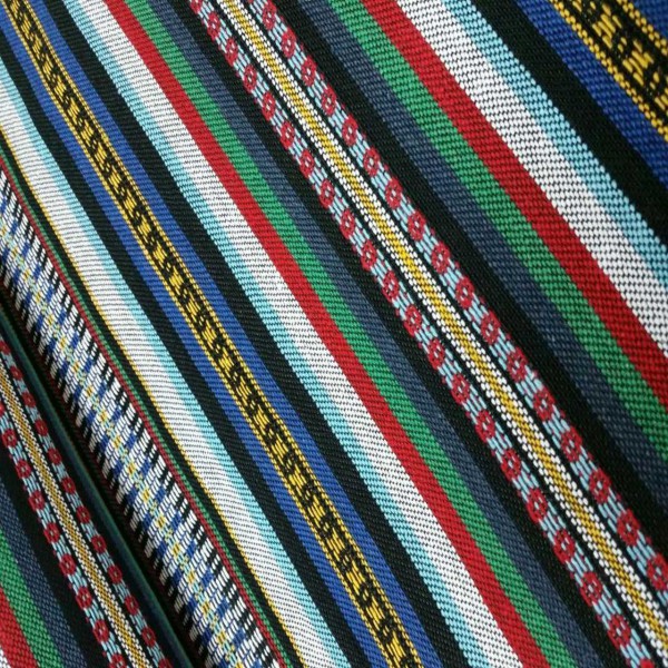 Alpujarreña de rayas VERDE ROJO AZUL ancho 280