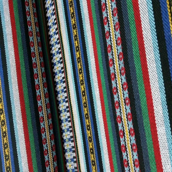 Alpujarreña de rayas VERDE ROJO AZUL ancho 280 2