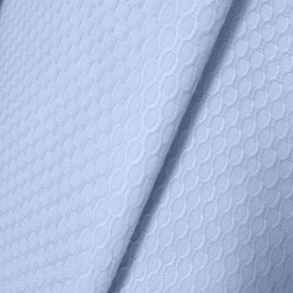 Piqué Textura Rombos Grandes AZUL CELESTE