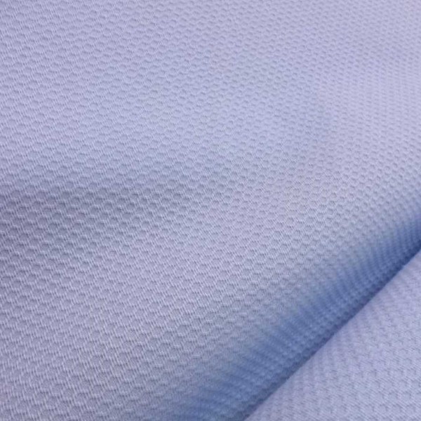 Piqué nido de abeja AZUL CELESTE