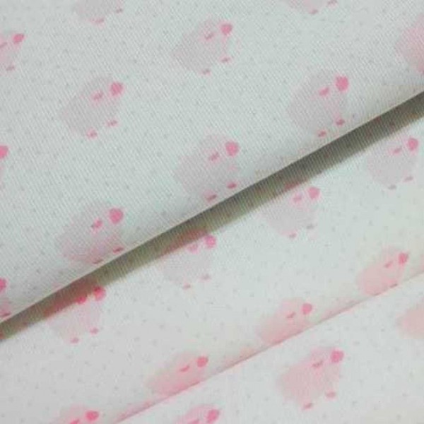 Pollitos rosa 100% algodón