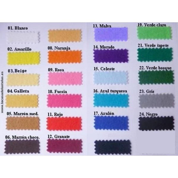 Fieltro todos los colores