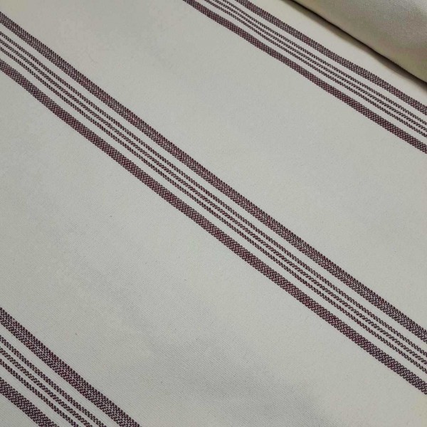 Saco de grano o saco francés raya granate ancho 2,80 2