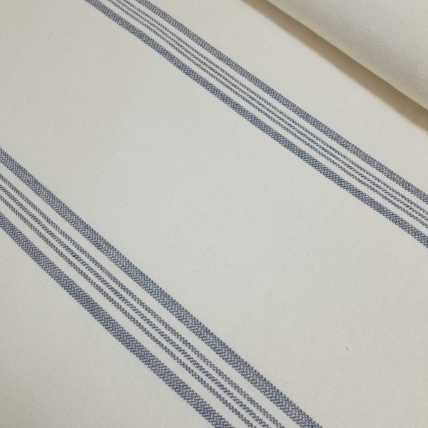 Saco de grano o saco francés raya AZUL ancho 2,80