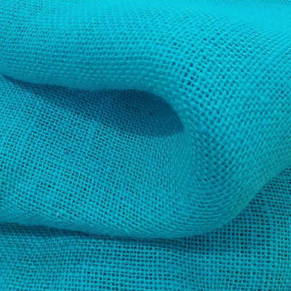 Arpillera o tela de saco AZUL TURQUESA ancho 150
