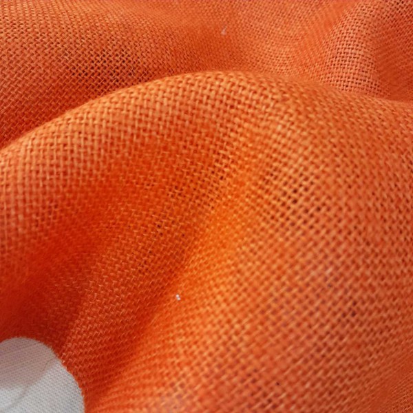 Arpillera o tela de saco color NARANJA ancho 150