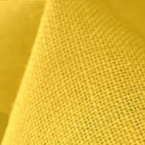 Arpillera o tela de saco  AMARILLA ancho 150