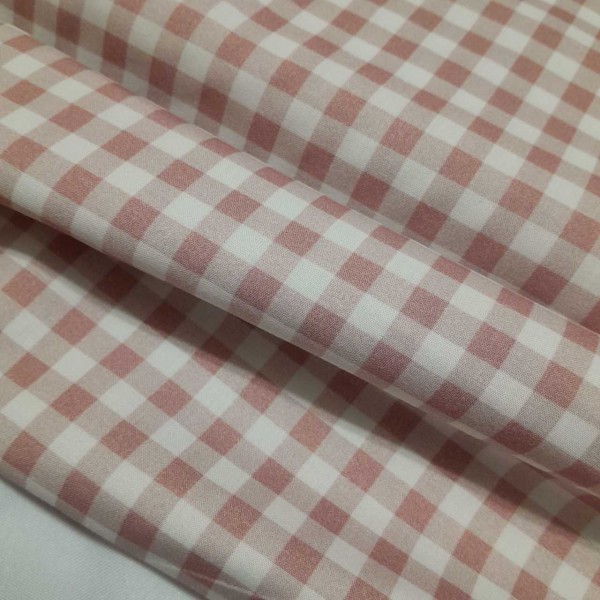 Tela cuadros ROSA MAQUILLAJE PASTEL 100% algodón Serie... 2