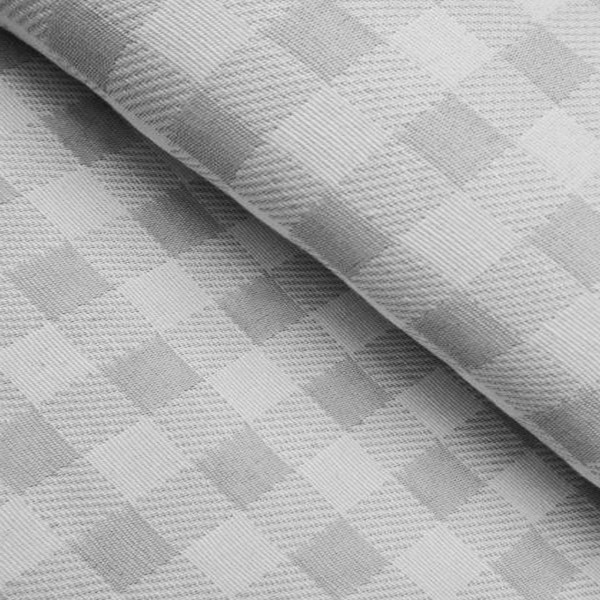 Piqué Royal CUADROS GRISES reversible ancho 280