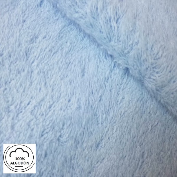 Felpa toalla bebé AZUL 100% ALGODÓN Excelente Calidad