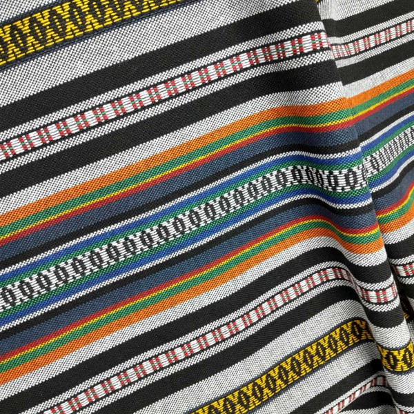 Alpujarreña de rayas VERDE NARANJA AZUL  ancho 280 2