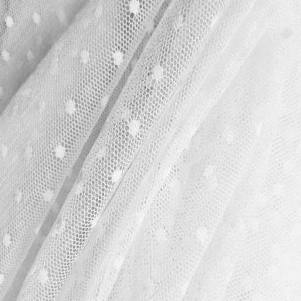 Plumeti tul color BLANCO