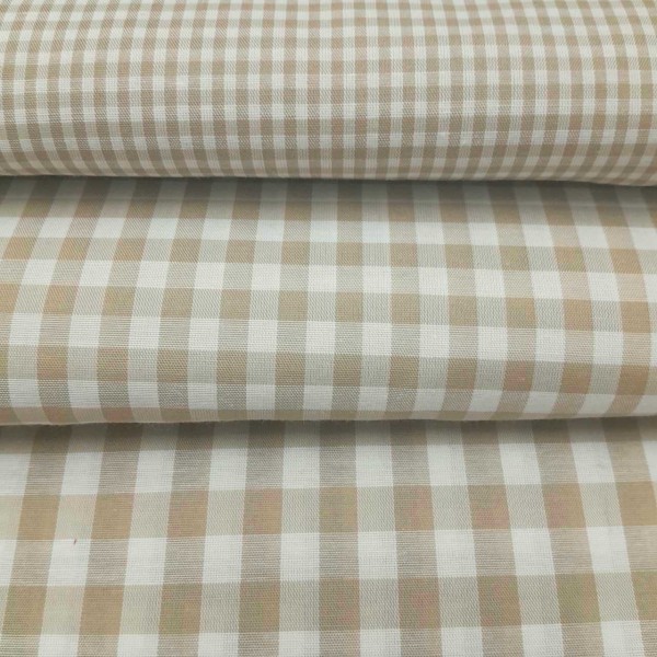 Vichy cuadros BEIGE