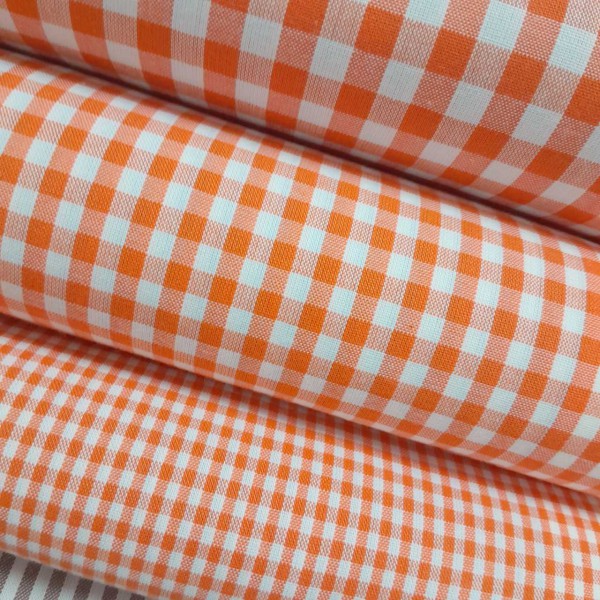 Vichy cuadros NARANJA