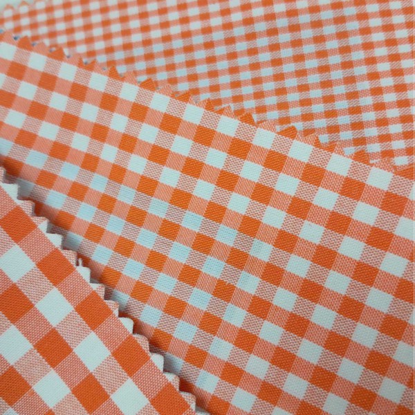 Vichy cuadros NARANJA