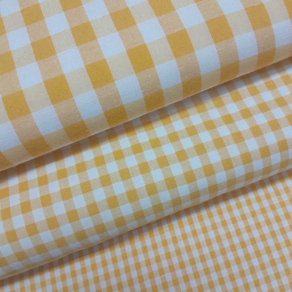Vichy cuadros AMARILLO