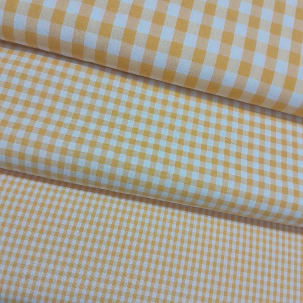 Vichy cuadros AMARILLO