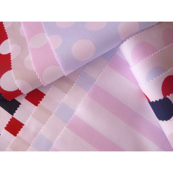 Piqué rayas y topitos varios colores disponibles