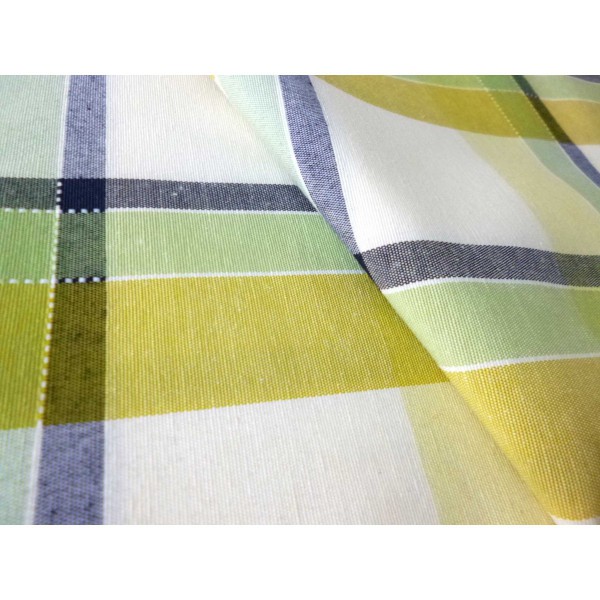 Tela Mantel cuadros VERDES 2